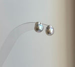 Elly’s 8.3x9.9mm Akoya ocean Tail pearls Earrings studs: Extreme luster mirrored, s925 silver earrings. Pearl jewelry idea. gift for her