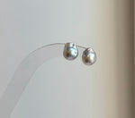 Elly’s 8.3x9.9mm Akoya ocean Tail pearls Earrings studs: Extreme luster mirrored, s925 silver earrings. Pearl jewelry idea. gift for her