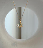 Elly’s 5.6mm Akoya ivory ocean Pearl Dog pendant: Extreme luster mirrored, 1.2x1.7cm, S925 silver chain pendant set. gift for her