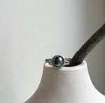 Elly’s 8.9mm Tahitian Peacock green ocean Pearl Ring: Extreme luster mirrored, S925 silver adjustable Ring.Pearl Jewelry Idea