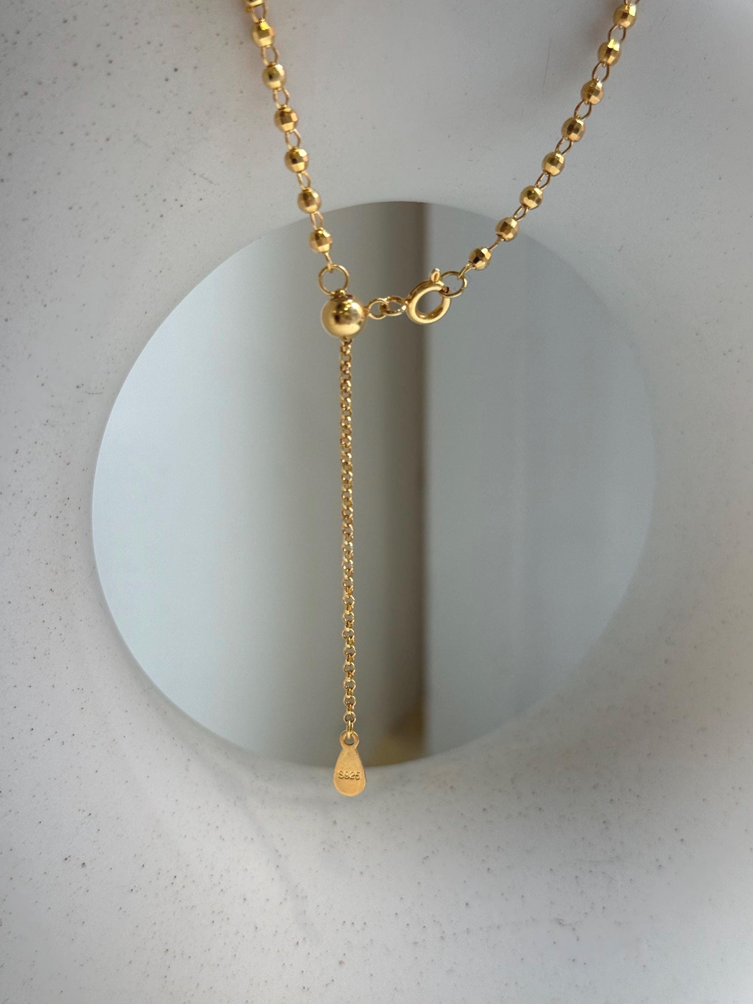 Elly’s 13.5mm Genius South sea Tea gold ocean pearl Pendant necklace set: Extreme luster mirrored, to 18.1”, s925 silver necklace. gift for her birthday