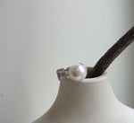 Elly’s 12.3mm 5A White Edison pearl ring: Extreme luster mirrored, S925 silver adjustable ring. high quality daily office white pearl ring gift for her birthday