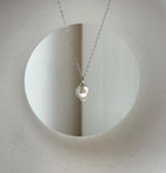 Elly’s 8.6mm Geniu Akoya blue silver ocean tail pearl Pendant: Extreme luster, 1.6cm high, s925 silver minimalist pendant. gift for her holiday