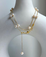 Elly’s 16pcs Freshwater Ivory small pearls Satellite Necklace: Extreme luster mirrored, 4.9-5.5mm, S925 silver satellite necklace, to 18.1”, pearl necklace gift for her birthday