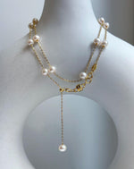 Elly’s 16pcs Freshwater Ivory small pearls Satellite Necklace: Extreme luster mirrored, 4.9-5.5mm, S925 silver satellite necklace, to 18.1”, pearl necklace gift for her birthday
