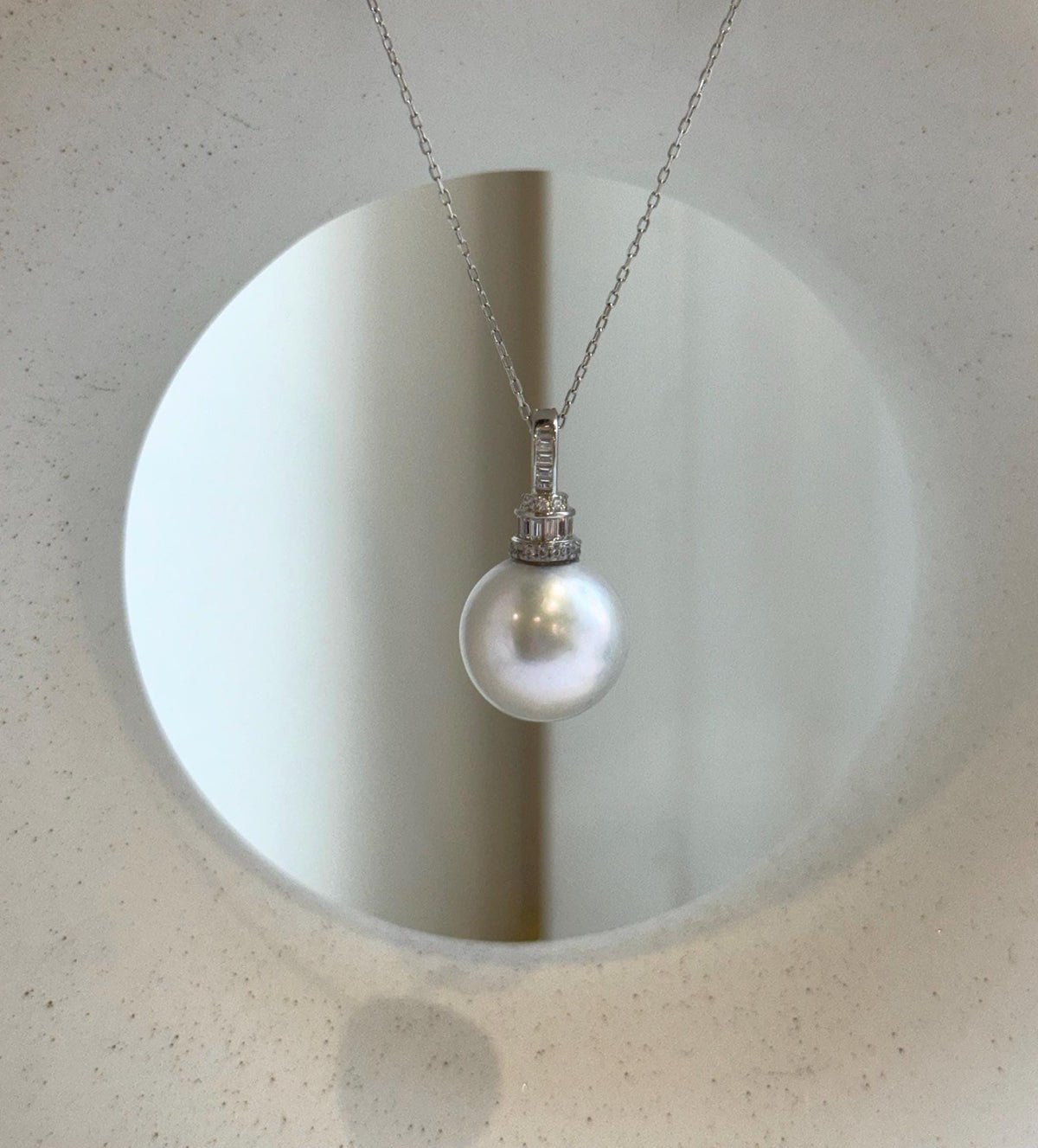 Elly’s 15mm Huge Edison Blue silver Pearl Pendant: Strong luster, 2.7cm, s925 silver minimalist pendant necklace set. gift for her anniversary