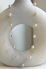 Elly’s Au750 18K Gold 14pcs, extreme luster Mirrored, Akoya Golden Ocean Pearls  vintage Satellite Necklace, 7.5-8mm, 17.7”. gift for her high quality pearls 18k real gold necklace