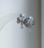 Elly’s Set of 6.6mm Akoya Blue silver ocean pearls Earrings studs: Extreme luster mirrored, s925 silver earrings stud with jackets.