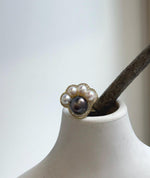 Elly’s 5-9.2mm Tahitian Freshwater Pearls Paw Ring: Extreme luster mirrored, 1.8x2cm, S925 Silver Adjustable Ring.
