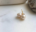 Elly’s 10.3mm Edison Light rose Pearls High-heel Earrings hooks: Extreme luster Mirrored, 1.9cm high, S925 silver Classic earrings hooks. high quality pearls earrings gift for her