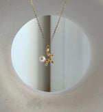 Elly’s 5.6mm Akoya ivory ocean Pearl Dog pendant: Extreme luster mirrored, 1.2x1.7cm, S925 silver chain pendant set. gift for her