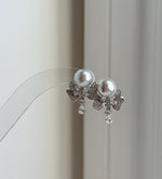 Elly’s Set of 8.6mm Akoya Ocean Pearls Earrings Studs and Jacket: Extreme luster Mirrored, 1.5x2cm, S925 silver Earrings jacket and studs.gift for her birthday
