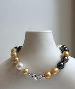 Elly’s 20pcs Genius Ocean Pearls Bracelet: Extreme luster, 8.7-10.2mm, 8.8”knot, S925 silver bracelet. high quality pearls bracelet gift for her daily office bracelet
