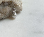 Elly’s 8.2mm Geniu Akoya blue silver ocean pearl Pendant: Extreme luster mirrored, s925 silver minimalist pendant. gift for her
