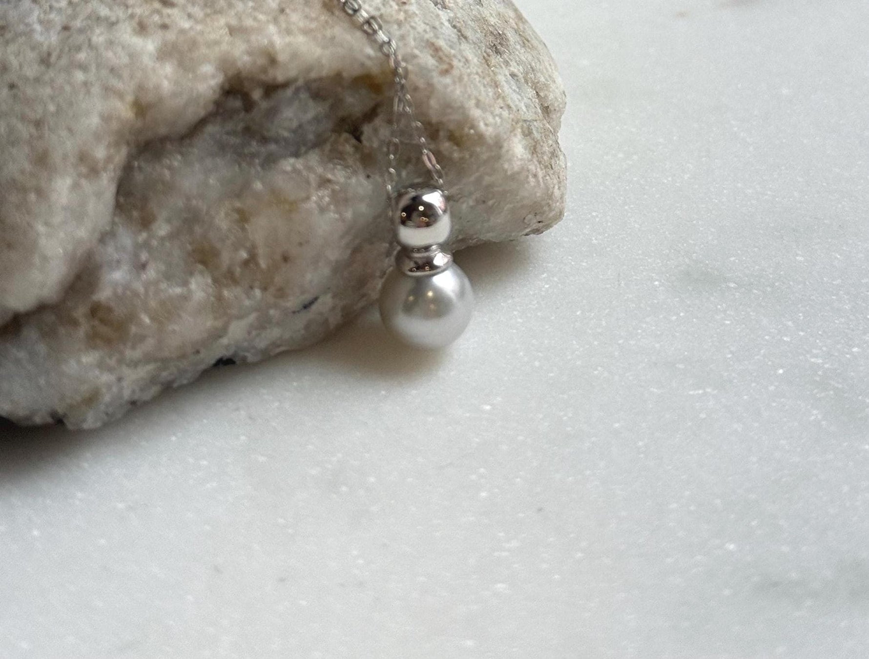 Elly’s 8.2mm Geniu Akoya blue silver ocean pearl Pendant: Extreme luster mirrored, s925 silver minimalist pendant. gift for her