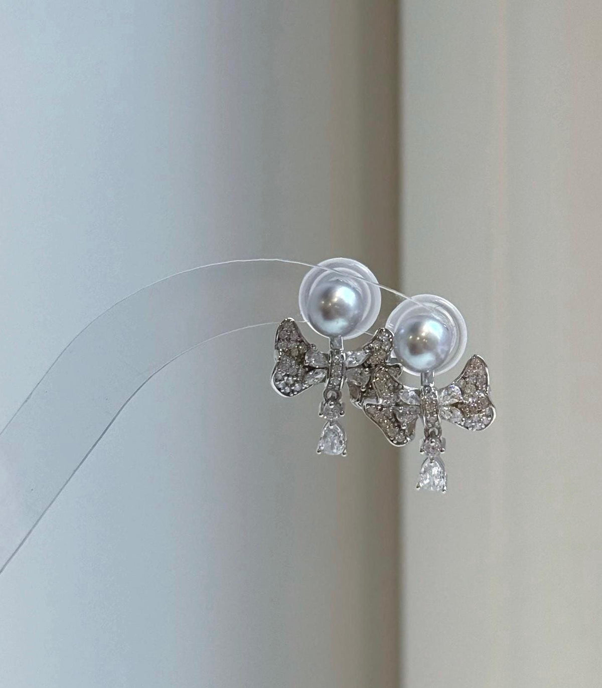 Elly’s Set of 6.6mm Akoya Blue silver ocean pearls Earrings studs: Extreme luster mirrored, s925 silver earrings stud with jackets.