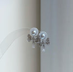 Elly’s Set of 6.6mm Akoya Blue silver ocean pearls Earrings studs: Extreme luster mirrored, s925 silver earrings stud with jackets.