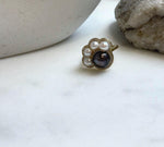 Elly’s 5-9.2mm Tahitian Freshwater Pearls Paw Ring: Extreme luster mirrored, 1.8x2cm, S925 Silver Adjustable Ring.gift for her anniversary