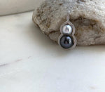 Elly’s 7.9-10.5mm Akoya Tahitian ocean pearl Pendant: Extreme luster, 3.1cm high, S925 Silver Gourd pendant Chain Set. gift for her holiday