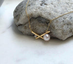Elly’s 7.6mm Akoya off white Ocean Pearl pendant: Extreme luster mirrored, 1.2x2.2cm, S925 silver cute cool pendant chain magnetic clip set. pearl jewelry gift for her