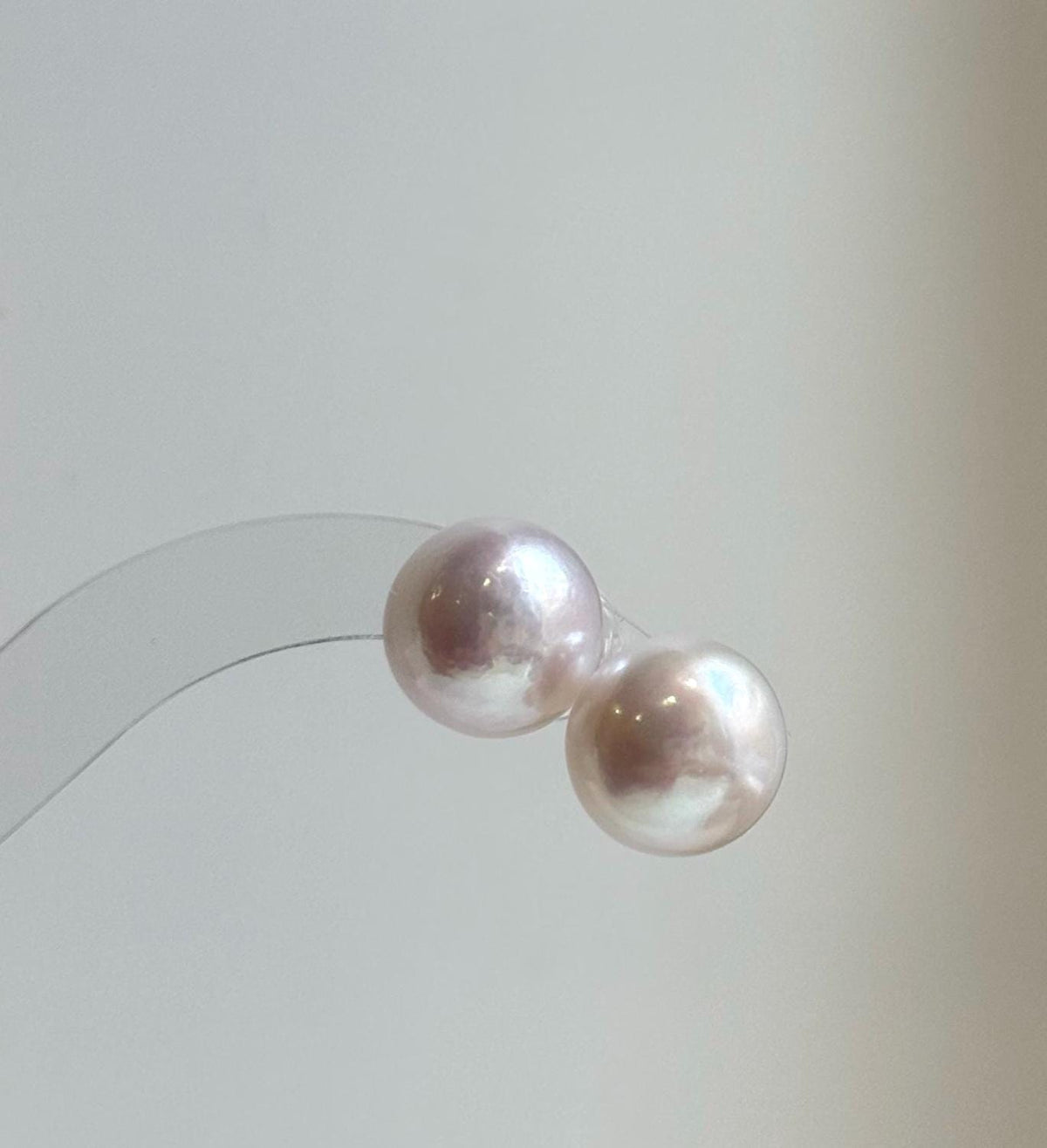 Elly’s 13.7mm Large Edison white Pearls Earrings studs: Extreme luster Mirrored mirrored, S925 silver minimalist earrings.high quality white large Edison pearls earrings studs for her daily office wear