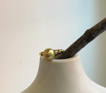 Elly’s 10mm South sea deep Tea gold ocean pearl Ring: Extreme luster, S925 silver with gold plated adjustable minimalist Ring.