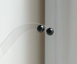 Elly’s 8.2mm Tahitian Hunter ocean Pearls Earrings Studs: Extreme luster Mirrored,S925 silver minimalist earrings.