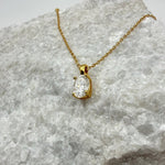 Oval Cut Moissanite 4-Prong Necklace | 1.0 CT D/VVS1 Flawless Brilliant Cut Moissanite Pendant | Solid S925 Silver Minimalist Jewelry