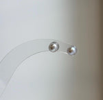 Elly’s 5.2mm Akoya ocean Natural Blue silver pearls earings: Extreme luster mirrored, s925 silver minimalist earrings studs.