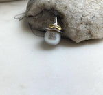 Elly’s 13.7mm Edison Cold White Pearl Witch Pendant: Extreme luster, 2.6cm high, s925 silver cool pendant necklace set. large white Edison Pearl cool pendant for her holiday