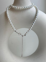 Elly’s 4.7-5.3mm Insale Freshwater White Pearls Necklace: Extreme luster mirrored, To 18.9”, S925 silver necklace strand. daily office small pearls necklace gift for her Mother’s Day