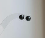 Elly’s 8.2mm Tahitian Hunter ocean Pearls Earrings Studs: Extreme luster Mirrored,S925 silver minimalist earrings.