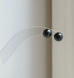 Elly’s 8.2mm Tahitian Hunter ocean Pearls Earrings Studs: Extreme luster Mirrored,S925 silver minimalist earrings.