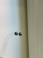 Elly’s 8.7mm Purple Plum Freshwater Pearls Earrings Studs: Extreme luster Mirrored, S925 silver minimalist earrings studs.