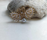 Elly’s 8.8mm Akoya ocean pearl Swan brooch pendant 2in1: Extreme luster mirrored, 5x3cm, high quality blue pearl brooch for her anniversary