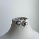 Elly’s 5.9mm Akoya ocean Natural Blue silver pearls earings: Extreme luster mirrored, s925 silver cool earrings studs.