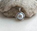ocean Mabe pearl pendant