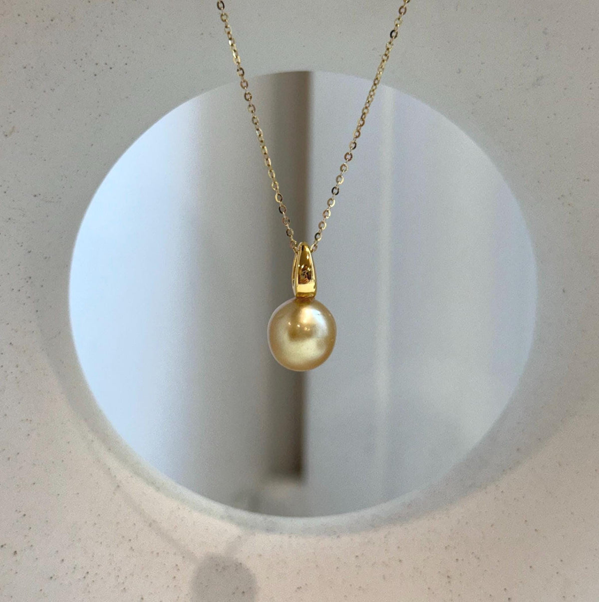 south sea deep golden ocean pearl cool fancy pendant