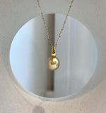 south sea deep golden ocean pearl cool fancy pendant