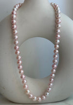 pink pearls necklace strand for her