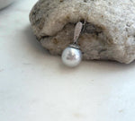 Australian ocean white silver pearl pendant for her birthday
