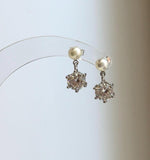 Elly’s 2.0ct Moissanite Akoya ocean pearls earrings: Extreme luster Mirrored, 4.9mm, 1.7cm high, S925 silver cool earrings.