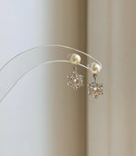 quality Moissanite ocean pearls earrings for her