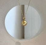 south sea deep tea golden pearl 18k gold pendant for her anniversary