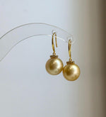 south sea golden quality earrings hooks for her birthday