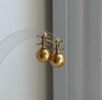 south sea deep tea golden ocean pearls cool fancy earrings for her