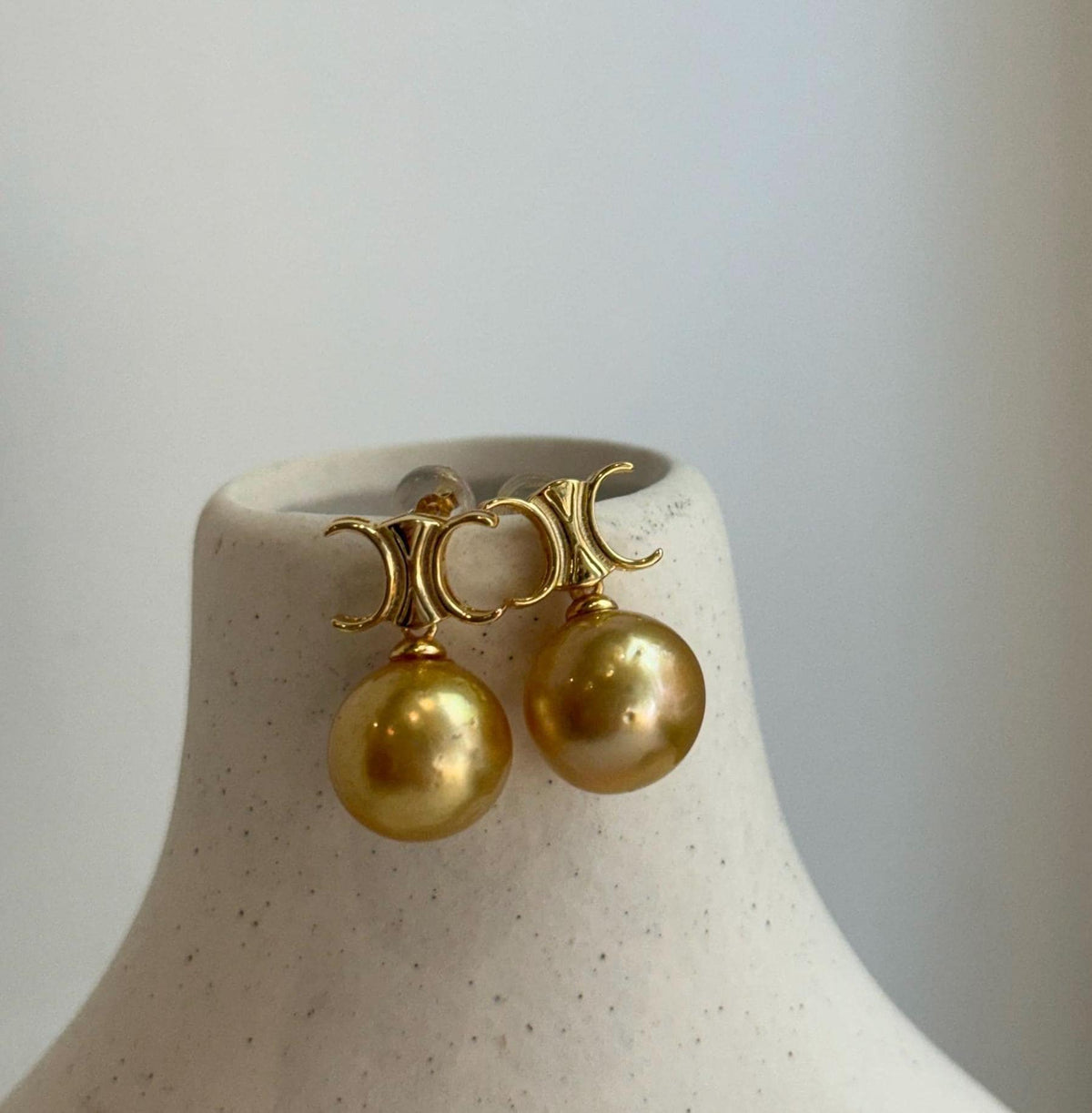 south sea deep tea golden ocean pearls cool fancy earrings for her anniversary