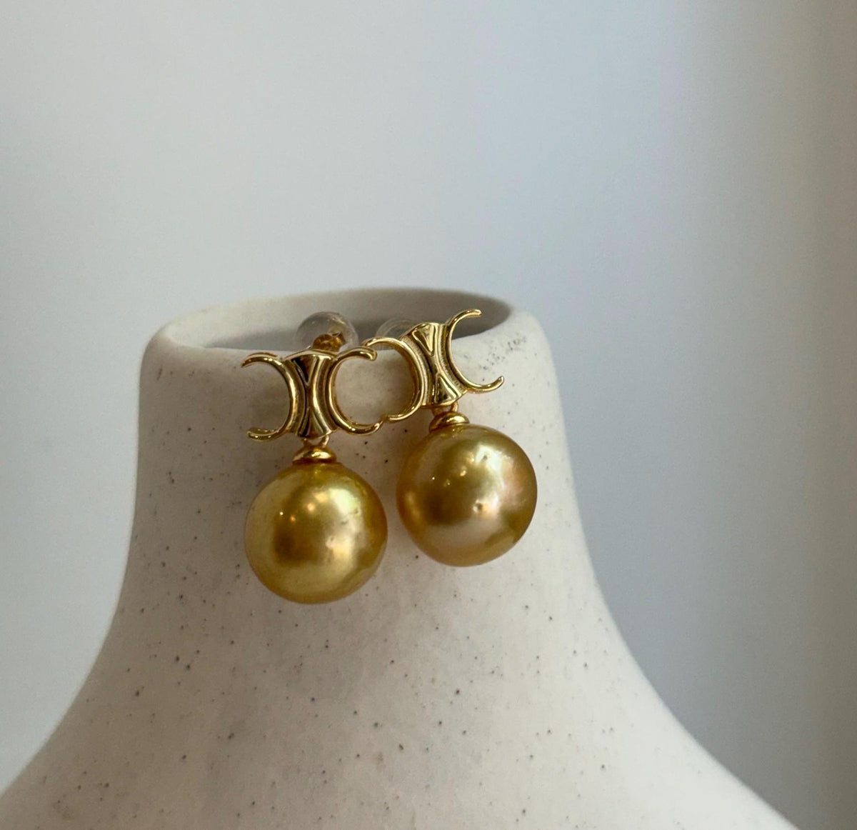 south sea deep tea golden ocean pearls cool fancy earrings for her