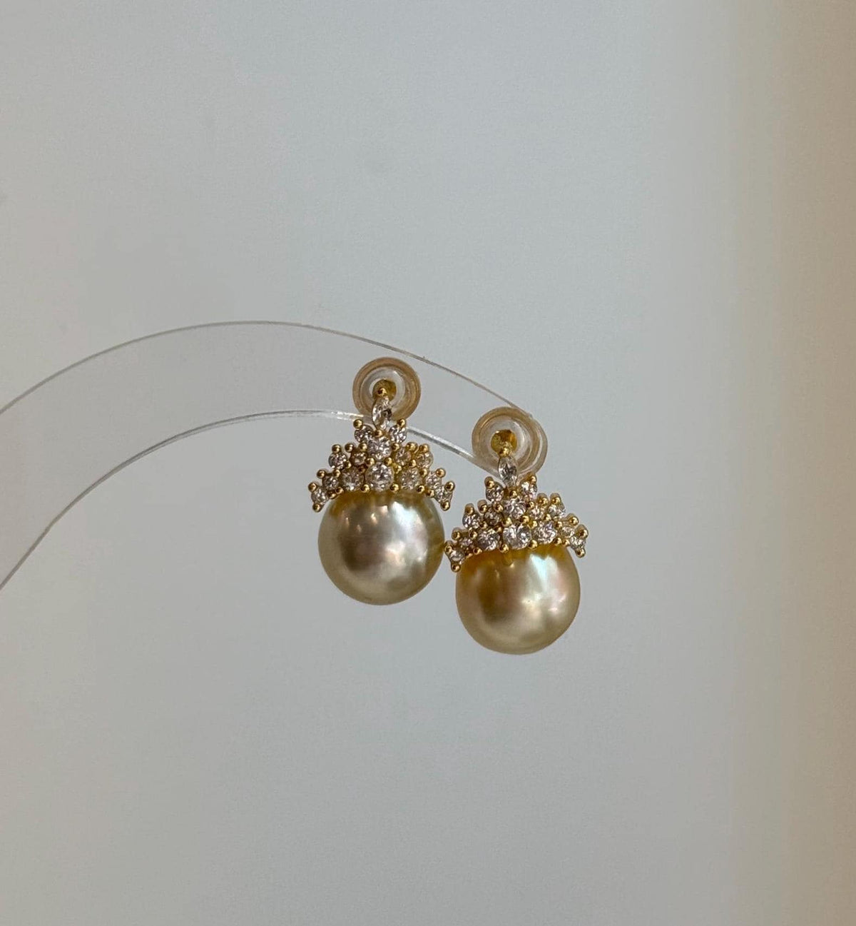 south sea champagne gold ocean pearls cool earrings for her
