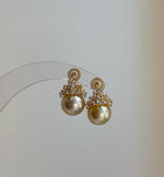 south sea champagne gold ocean pearls cool earrings for her